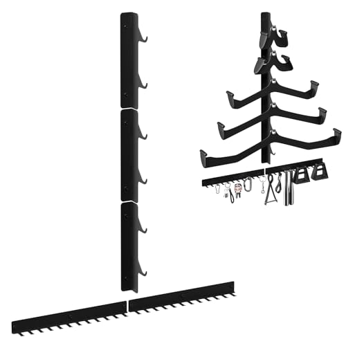 LAT Pull Down Bar Storage Rack Wall Mount, Home Gym Organization - Image 2