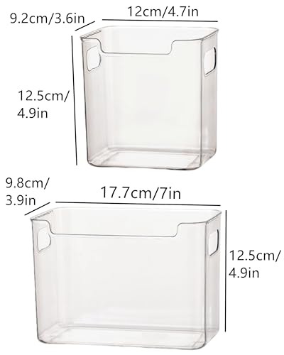 Clear Crystal Freezer Storage Bins - S/L Plastic Storage Bins - Image 8