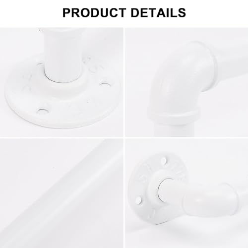Industrial Pipe Towel Rack Towel Bar, Heavy Duty Wall Mounted - Image 4