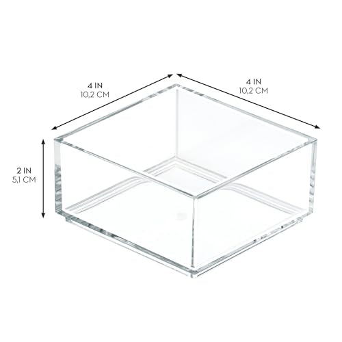 iDesign Clarity Plastic Drawer Organizer, Clear, X-S | All Products - Image 3