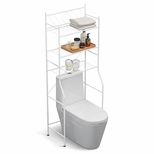 Home Zone Living Over-the-Toilet Bathroom Storage Cabinet - Image 4