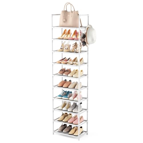 10 Tiers Tall Shoe Rack 20-25 Pairs Boots Organizer - Image 2