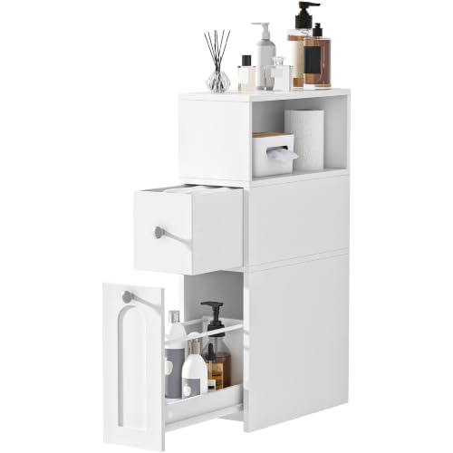 CHOEZON Slim Bathroom Storage Cabinet, with Slide Out Drawers - Image 2