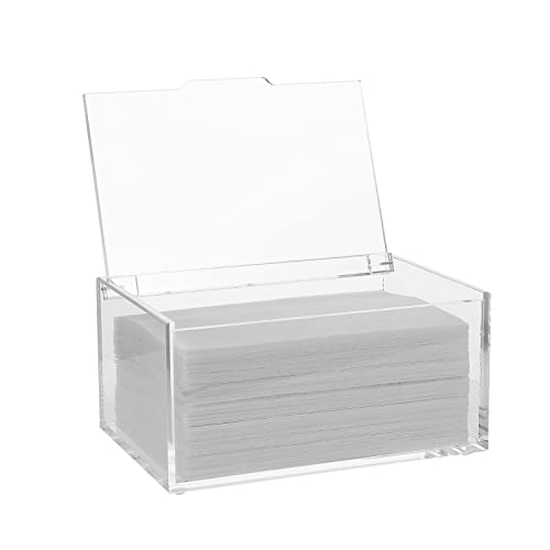 Acrylic Dryer Sheet Holder, Dryer Sheet Dispenser with Lid, Clear - Image 2