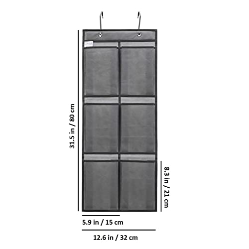 Over The Narrow Door Shoe Organizer Hanging 6 Large Fabric - Image 5