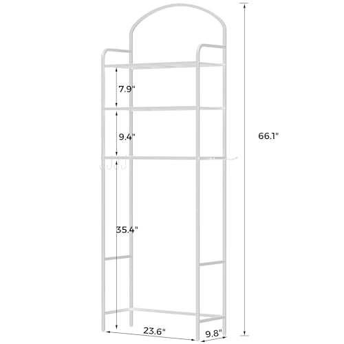 3 Tier Over The Toilet Storage Rack, Bathroom Organizer - Image 4
