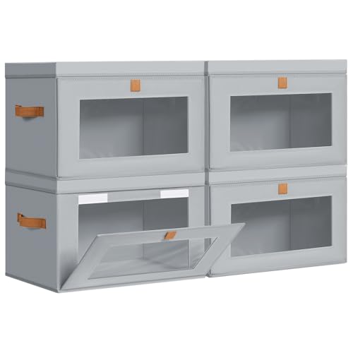 DIMJ Storage Bins with Lids - 4 Pack Large Fabric Cl | All Products - Image 2