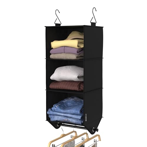 ClosetMaid 3-Shelf Fabric Hanging Closet Organizer | Home Organization - Image 5