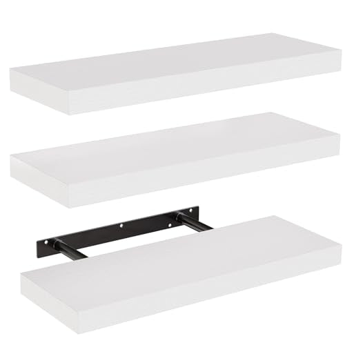 Amada 15.7" Floating Shelves for Wall Decor & Storage, Set of 3 - Image 2