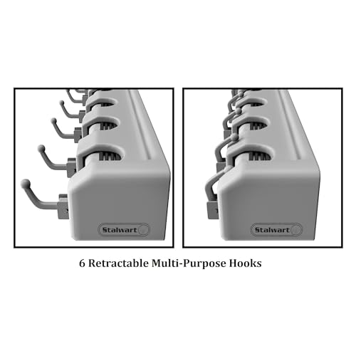Wall Organizer with Adjustable Slots and Hooks | Home Organization - Image 5