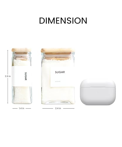 APT 1101 Glass Storage Jars with Bamboo Lid, glass canisters - Image 4
