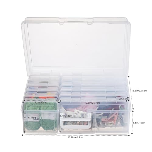 Plastic Storage Box Storage Boxes & Organizers (6 Medium+ 6 - Image 3