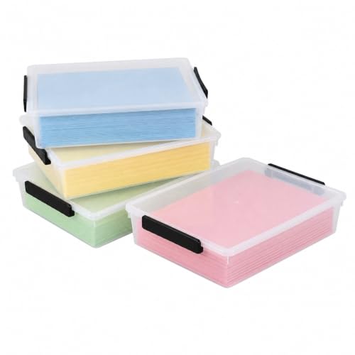 Xyskin 4 Pack 6 Qt Plastic Storage Bins with Lids, Clear Sensory - Image 8
