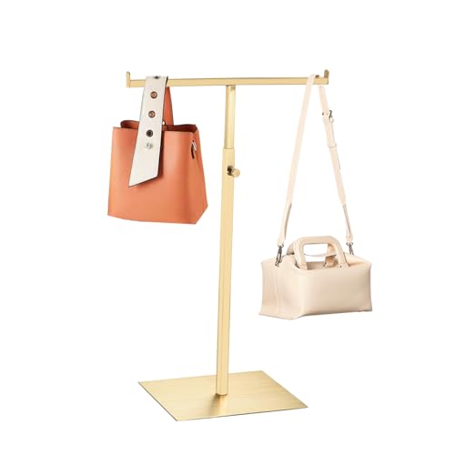 T Shaped Purse Display Stand Adjustable Height,Stainless Steel - Image 2