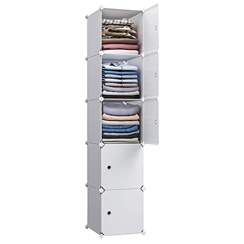 MAGINELS 5 Cube Storage Cabinet, Narrow Clothes Storage - Image 2