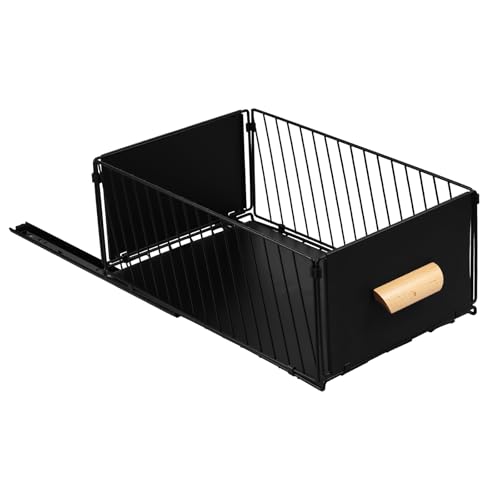 US Pull Out Cabinet Organizer Foldable Metal Slide Out Drawer - Image 8