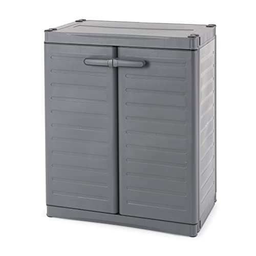 Gracious Living MaxIt 2-Shelf Lockable Utility Storage - Image 2