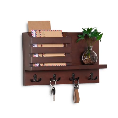 Key Holder Wall Mount with Shelf, Mail Organizer - Image 6