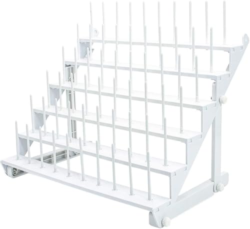 Maggiehoop Wall-Mounted Thread Rack for 60 Spools or 30 Cones - Image 2