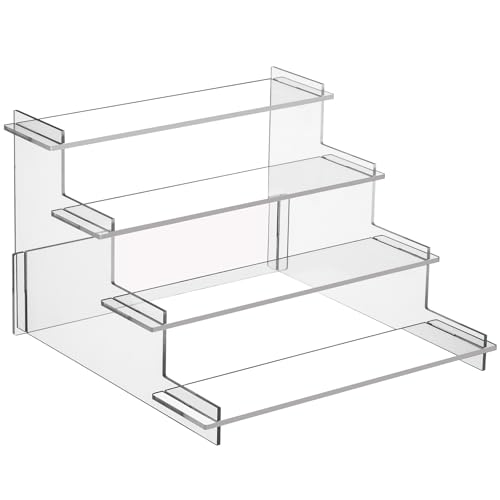 HENABLE 4 Tier Acrylic Display Risers, Perfume Organizer Stand - Image 2