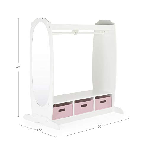 Guidecraft Dress Up Storage – White: Dramatic Play Costume Rack - Image 5