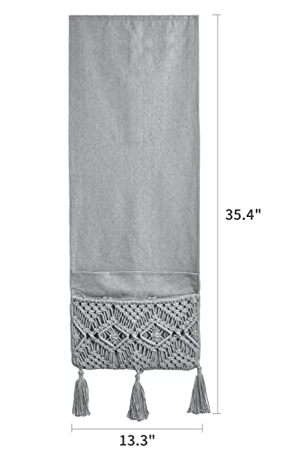 Mkono Macrame Armchair Caddy, Boho Couch Armrest Organizer - Image 4