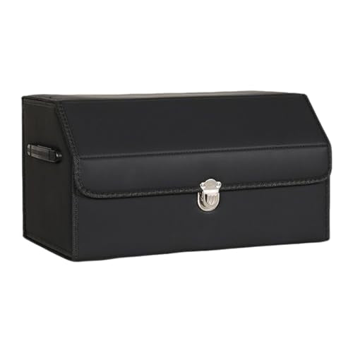Car Trunk Organizer Leather Storage Box with Lid for Trunk - Image 2