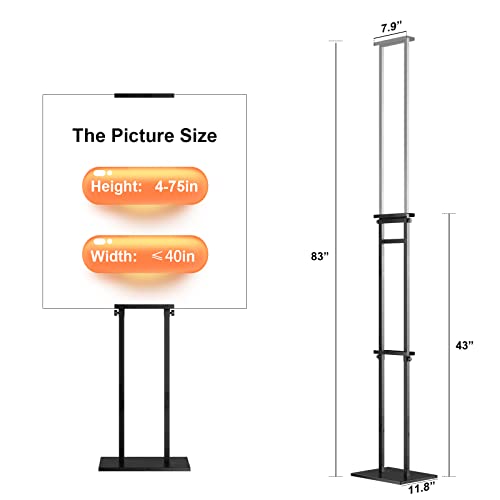 WHAUU Display Stand Sign Holder, Heavy Duty Adjustable Poster - Image 4