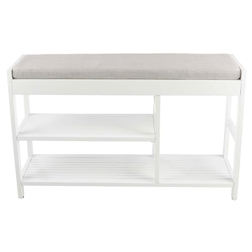 Lavish Home Shoe Bench - 3-Tier Wooden Shoe Rack | Home Organization - Image 8