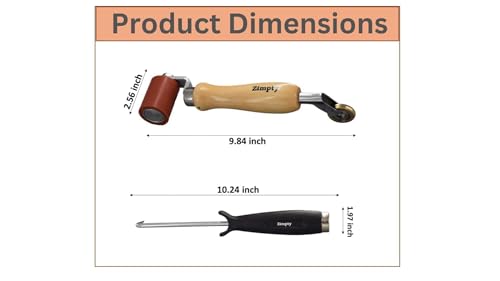 ZY890 Double-End Seam Roller and Tester Combo | Silicone + Brass - Image 3