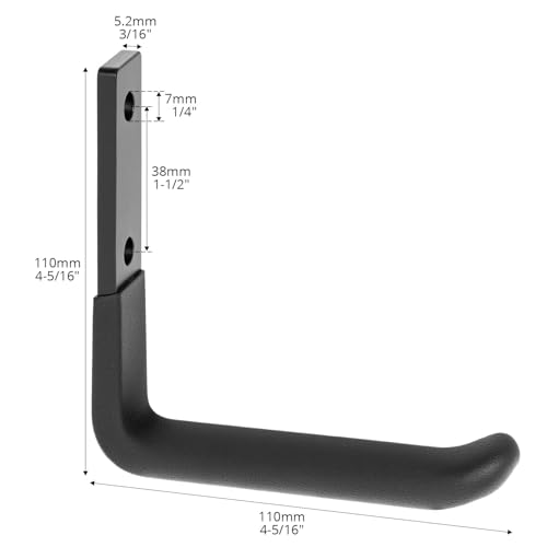 QWORK Heavy-Duty Garage Storage Hooks, 4 Pack Steel Wall - Image 3