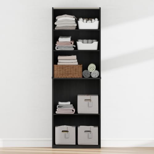 Furinno Reed Closet Organizers and Storage, 5-Tier Organizer - Image 7