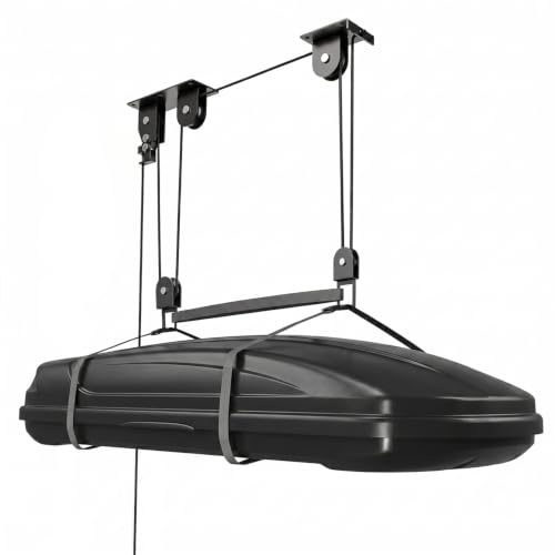 Cargo Box Pulley System, Garage Ceiling Hoist Rooftop | Garage Storage - Image 2