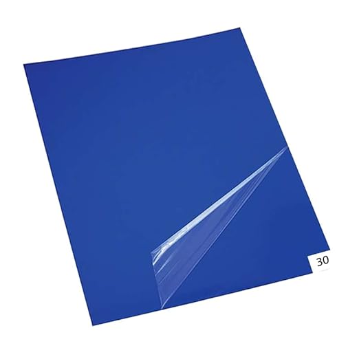 Cleanroom Adhesive/Sticky/Tacky Mat 18" x15" Blue (10 Pads of 30 Sheets) 10 Pads, 300 Sheets per Box. Each pad 30 Sheets
