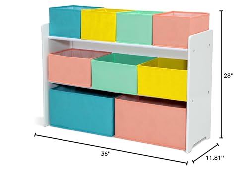 Delta Children Deluxe Multi-Bin Toy Organizer with Storage - Image 4