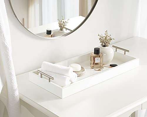 Kate and Laurel Lipton Narrow Decorative Tray; 10 x 24; White - Image 3