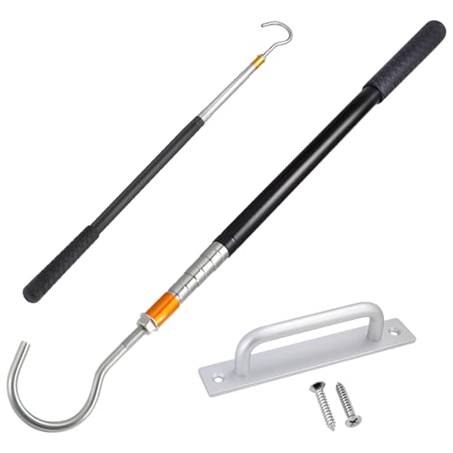 Attic Ladder Pull Down Kit, 60" Rod with Aluminum Handle & - Image 2