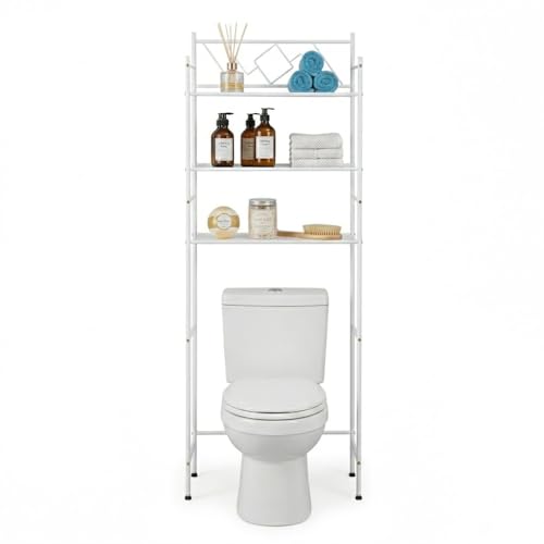 Home Zone Living Over-the-Toilet Bathroom Storage Cabinet - Image 5
