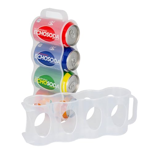 Portable Soda Can Organizer for Refrigerator, Clear, 2 Pack - Image 2