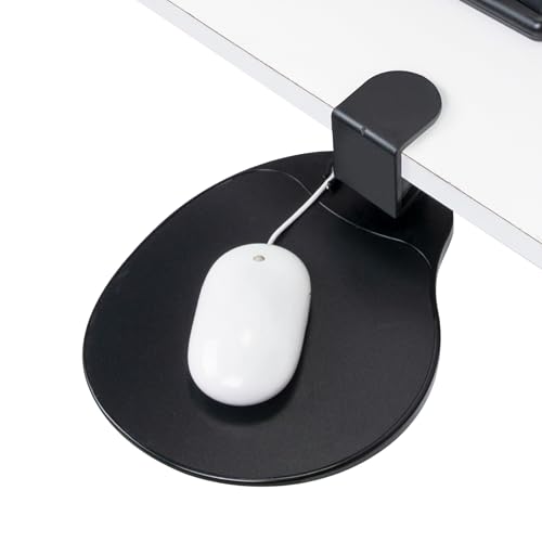 EHO Clamp-On Under Desk Mouse Tray, 360° Swivel Ergonomic - Image 2