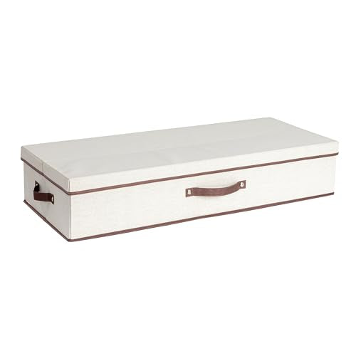 Household Essentials Gift Wrap Organizer with Lid, Natural - Image 2