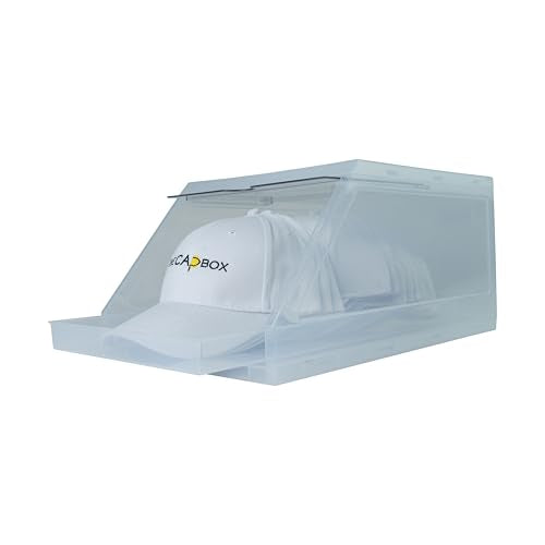 CapBox 2.0 Hat Organizer for Baseball Caps, 2 Pack Clear - Image 6