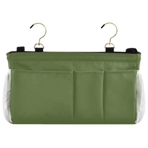 YETTASBIN Olive Green Bedside Caddy Hanging Storage - Image 5