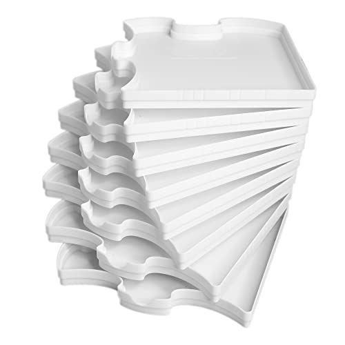 8 Stackable Puzzle Shaped Sorting Trays - Organize Puzzles Up - Image 5