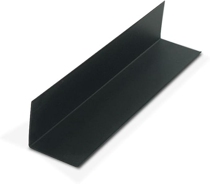 Outwater Plastics 1940-Bk Black 1-1/2 Inch X 1-1/2 Inch X 3/64 (.047) Inch Thick Styrene Plastic Even Leg Angle Moulding 48 Inch Lengths (Pack of 3)
