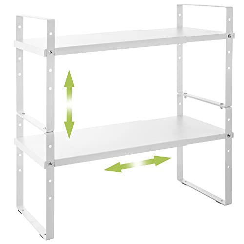 Across-Star Expandable Cabinet Shelf Organizer Rack, - Image 2