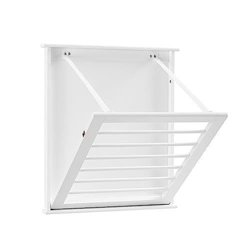 Danya B. Folding Wall Mounted Drying Rack - White - Image 2