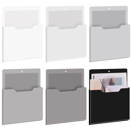 Fuutreo Magnetic Wall File Holder,6pcs,Achromatic Co | All Products - Image 2