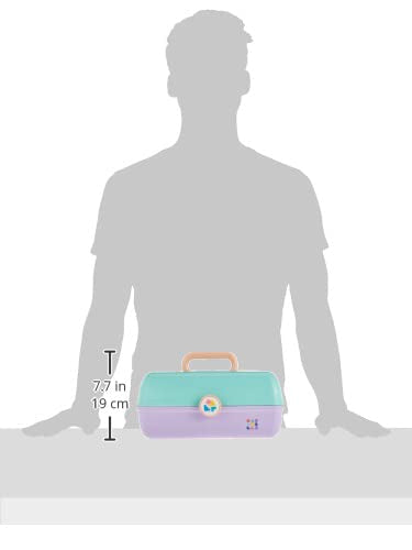 Caboodles On-The-Go Girl Makeup Box, Seafoam on Lavender - Image 3