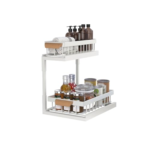 2-Tier Sliding Under Sink Organizer, L-shape Pull Ou | All Products - Image 2